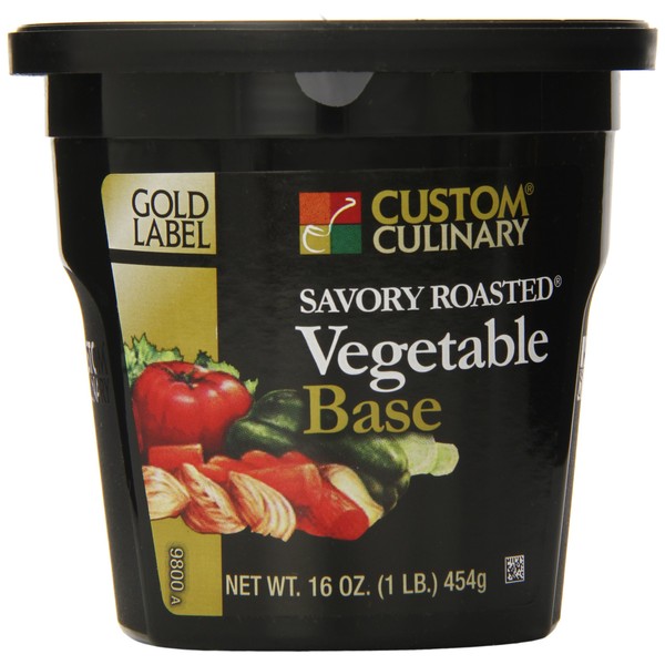 Custom Culinary Gold Label Base Savory, Roasted Vegetable, 1 Pound