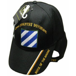 BCAH 3rd Infantry Division Baseball Cap Army Hat, Rock of the Marne Emblem Men Women