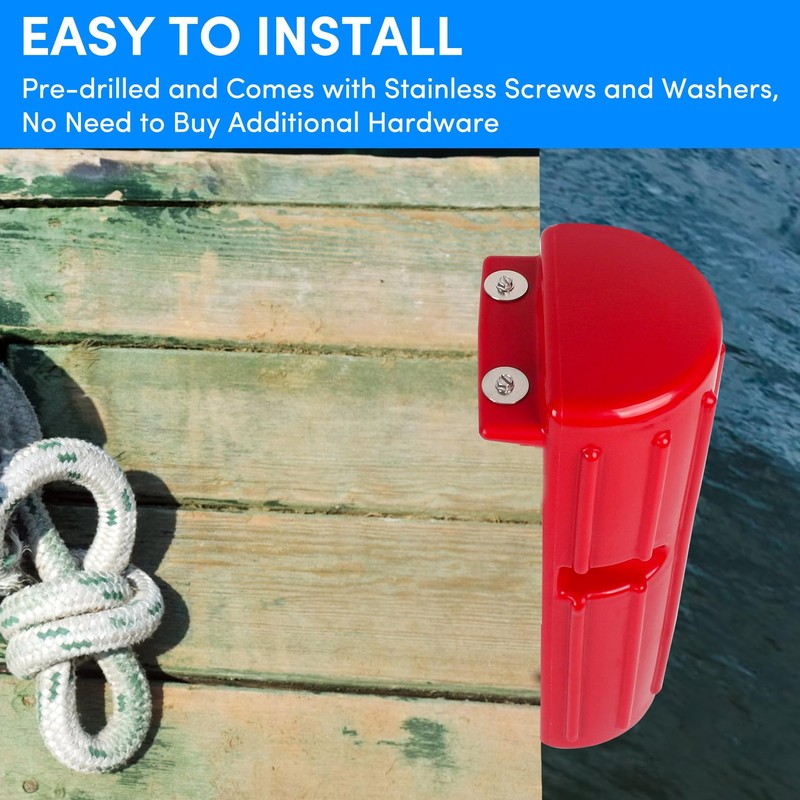ORLANG 2Pack Dock Bumper Fender, Inflatable Dock Protection for Edging,