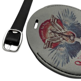 Wonder Woman Movie Sword of Justice Round Leather Luggage Card Carry-On ID Tag