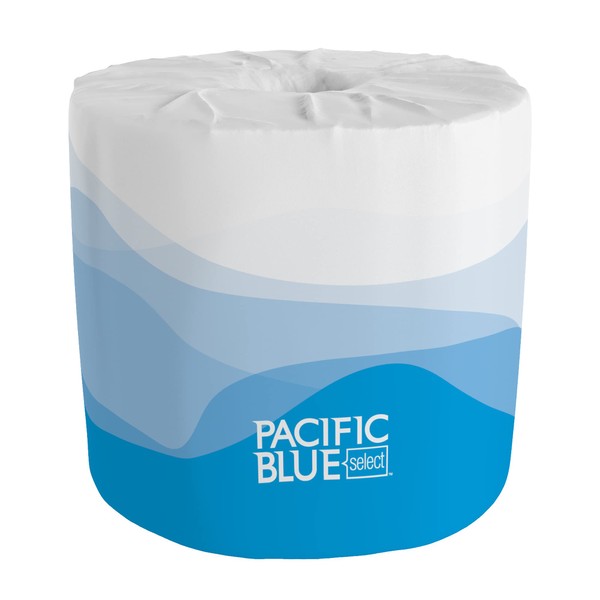 Pacific Blue Select 2-Ply Embossed Toilet Paper (previously branded Preference), 18280/01, 550 Sheet Per Roll, 80 Rolls Per Case