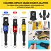 Flexible Drill Bit Extension Set, Including Right Angle Drill Attachmen,