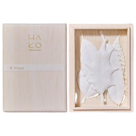HAKO Leaf Incense, Hako, Winter, 5 Pieces, Paulownia Box, 1712, Made in Japan, Paper Incense, Washi