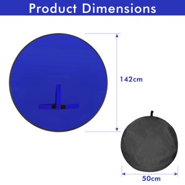 Portable Green Screen Chair, 57 in Greenscreen Backdrop with Stand Double Sided Foldable Green Background, Chroma Key, for Photography Streaming Gaming Photo Zoom Video Chats and Meeting (Blue)