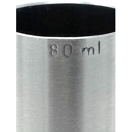 MAK Cocktail Measuring Cup 80 ml Stainless Steel Bar Measure Jigger 8cl Dispenser Alcohol Certificate Bar
