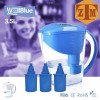 Well Blue Bell Blue Alkaline Water Pitcher With 3 Filters