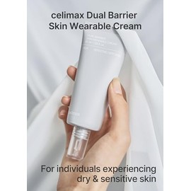 celimax Dual Barrier Skin Wearable Cream | Long Lasting Cream Face Moisturizer with Ceramides, Hyaluronic Acid, Moisturizing, Hydrating, Soothing, Repairing, Day & Night Cream, 50ml