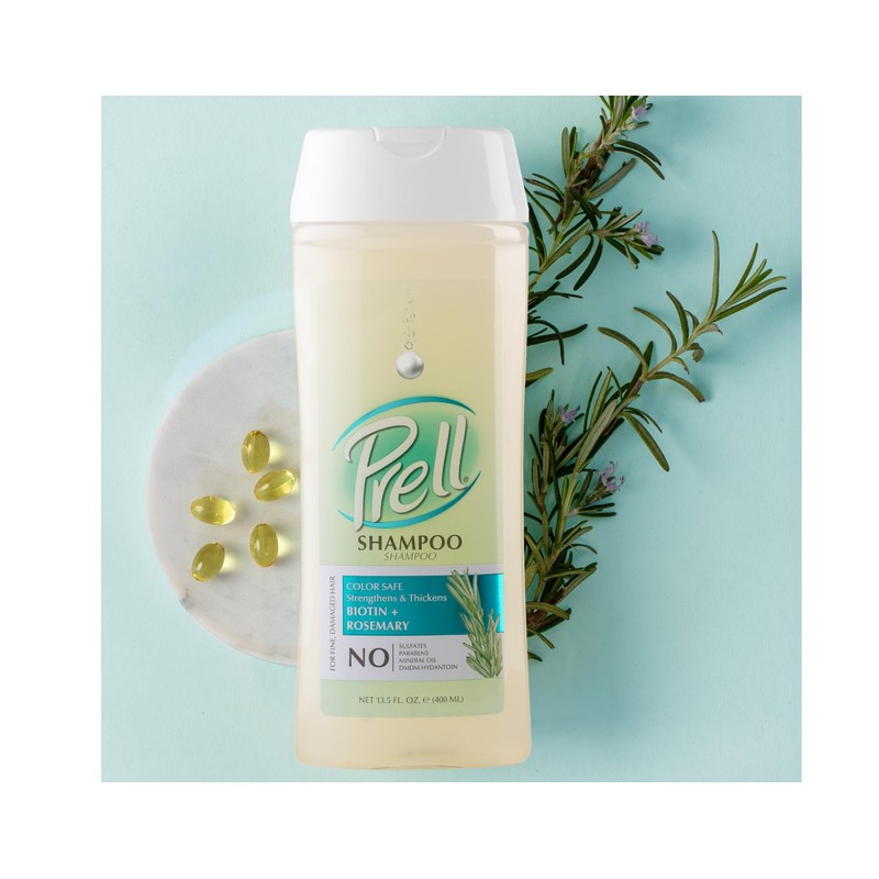 Prell Biotin + Rosemary Strengthens & Thickens Color Safe Shampoo