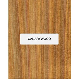 Exotic Wood Zone canarywood - 3/8" x 5" x 36" Thin Stock Lumber Board for DIY Craft Supplies, Woodworking Materials, Woodworking Projects, Furniture Making, Woodturning, Carvings & Decor