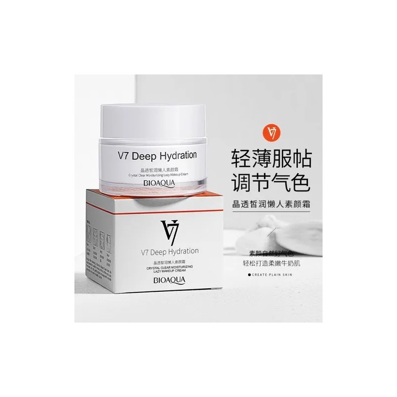 Crema Facial Bioaqua V7 Deep Hydration Crystal Hidratante Todo Tipo