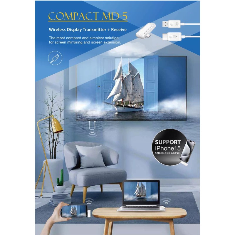 Micro SATA Cables HDMI Wireless Transmitter / Receiver