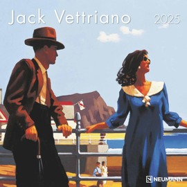 N NEUMANNVERLAGE - Jack Vettriano 2025 Brochure Calendar, 30 x 30 cm, Wall Calendar with Pictures of Jack Vettriano, Moon Phases, Plenty of Space for Notes and International Holidays / Calendar