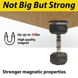 WEDNBR Gun Magnet 56 lbs .Magnetic Mount for Car, Truck, Desks, Safes&Walls, Indoor Racks,HQ Rubber Coating,Concealed Holder for Handgun