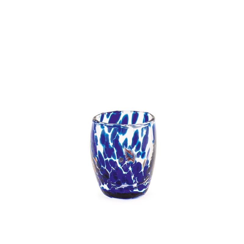 H&H Set of 6 Bicchieri Veneziano In Vetro Decorato Multicolour