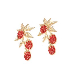 Sparkle Designer Novetly Fuit 3D Lemon Pineapple Cherry Stawberry Earrings for Women,Cute Enamel Funny Kawaii Chic Statement Funky Unique Fashion Vacation Summer Hawaiian Beachy Jewelry