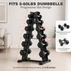 LIONSCOOL 6 Tier A-Frame Dumbbell Rack Stand Only