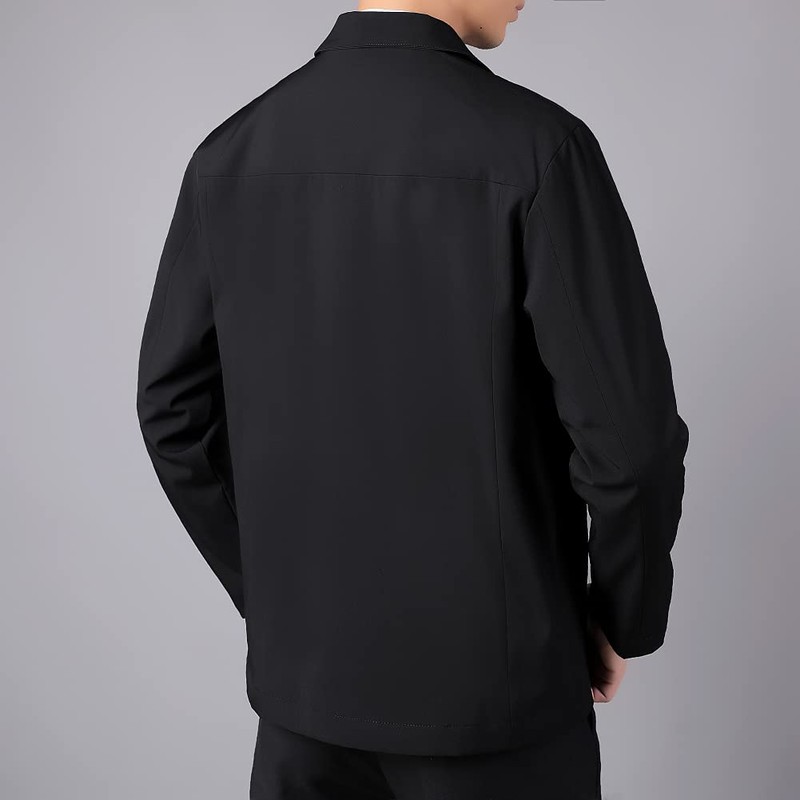 netero Easy Jacket, Men's Business Blouson, Solid, Outerwear, Work, Casual,