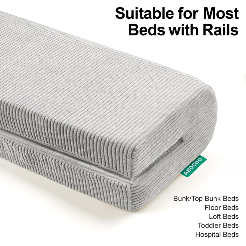 AEOCOO Bed Rail Bumpers Protector, Hospital Bed Rails Padding, Loft