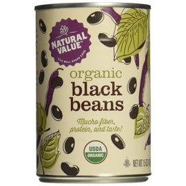Natural Value Organic Black Beans, 15 Ounce Cans (Pack of 12)