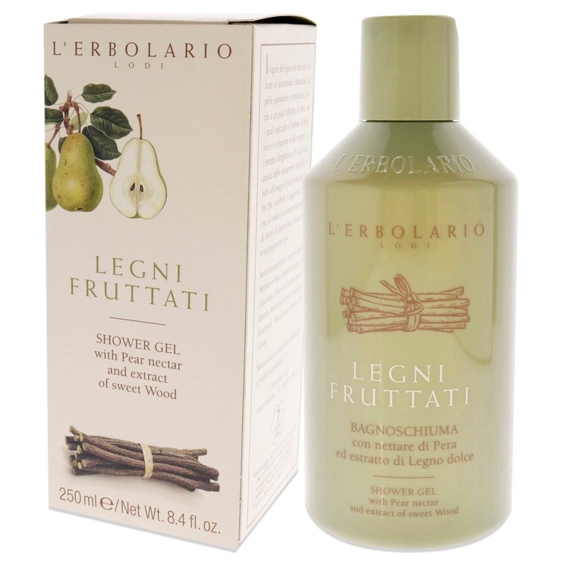 L 'Erbolario Legni Fruttati Bath and Shower Gel, 250 ml