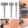 3PCS Profession Leather Hole Punch Tools Cutting Stitch for Wallet