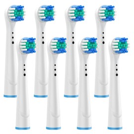 JAWUZ 8 Stück Aufsteckbürsten,Kompatibel mit Elektrische Zahnbürste für die Präzise Reinigung um Zahnspangen