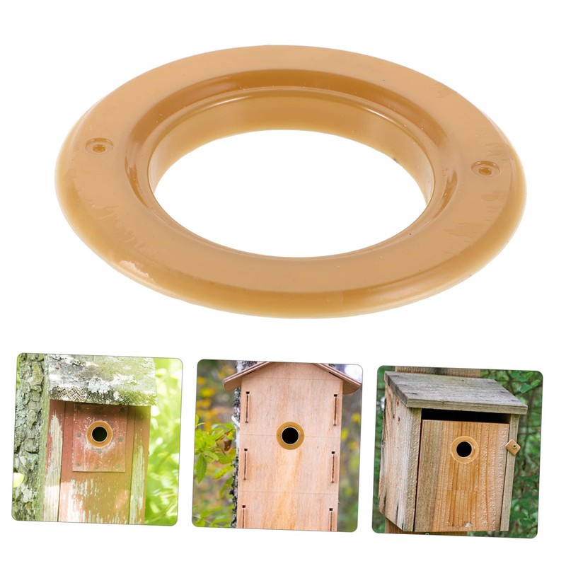 BUGUUYO 10pcs Durable Birdhouse Hole Protector Round Predator Guard for