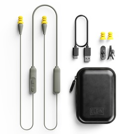 Elgin Discord Auriculares Bluetooth con Tapones, Audífonos Inalámbricos de Seguridad con Aislamiento de Ruido, Cumplen con OSHA, Todo Clima para Trabajo Industrial y Ambientes de Alto Ruido