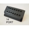Tech11 Patch Panel, 14 Port, Cat6 Keystone Jacks for Leviton