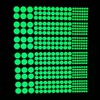 1 Sheet Glow in The Dark Wall Stickers, 408Pcs Removable