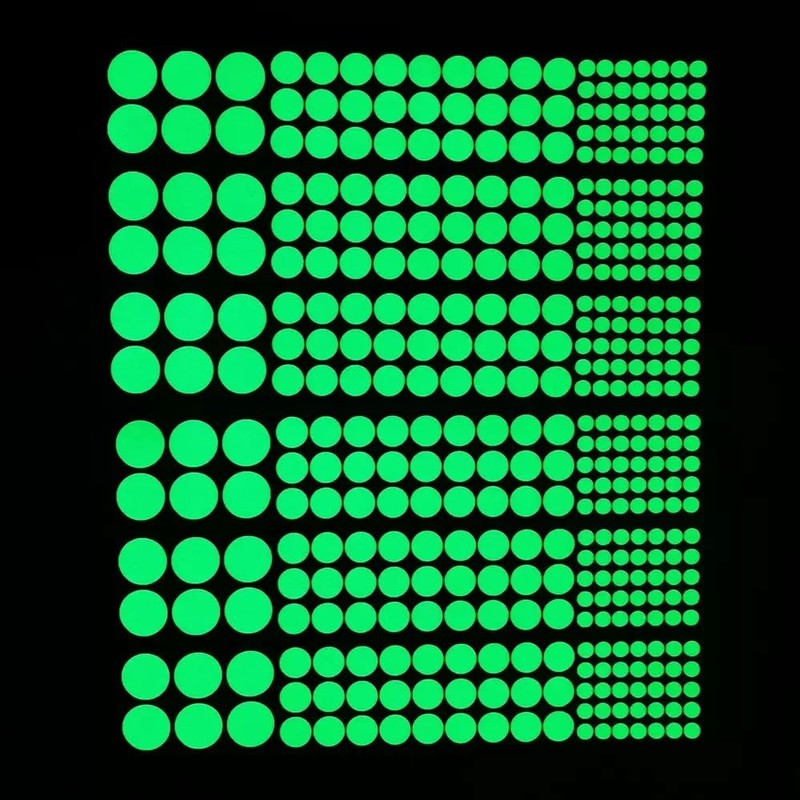 1 Sheet Glow in The Dark Wall Stickers, 408Pcs Removable