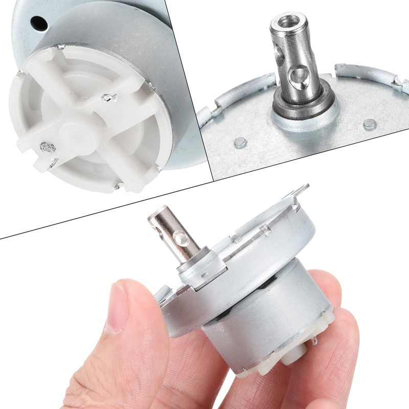 MECCANIXITY Slow Speed Motor JS-50T Electric Motor Brushed Gear Motor,