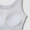 JAJU [JAJU] Women's Cotton Rib Tank Bra Camisole_Melange Grey
