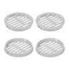 sourcing map Round Soffit Vents 3 inch, 4Pcs Light Grey