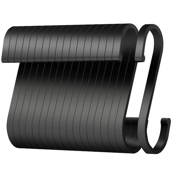 S Hooks, Pack of 20 S-shaped Hooks, 8.5 cm Large