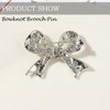 Elegant Crystal Bow Brooch Pin for Women,Vinage Sparkly Rhinestones Brooches
