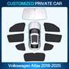 Car Window Shades Fit for Volkswagen Atlas 2018-2025, 8PCS Full