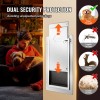 Weatherproof 9.29\" X 13.19\" Metal Frame Doggy Door with Lock