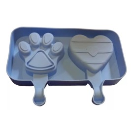 Misorel Molde De Silicon Para Paletas Molde De Huellita Corazon