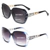JM 2 Pack Bifocal Sunglasses for Women, Oversized Fashion Square
