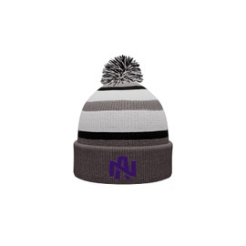 Sport Your Gear North Alabama Lions Prime Cuffed Fold Over Pom Pom Winter Knit Hat Beanie