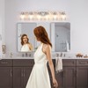 YYT 6-Light Bathroom Vanity Light Brushed Nicekl 6 Light Vanity
