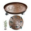 Tadpolebaby Heavy Duty Plant Caddy with Solid Rubber Wheels, Lockable,
