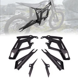 YIBEICO Body Frame Protective Cover for Talaria Sting MX3 MX4 MX4 MX5 EVO/EXPE Protective Case,Body Frame Protector Guard Sticker, E-Bike Accessoires for Talaria(Shiny Black)