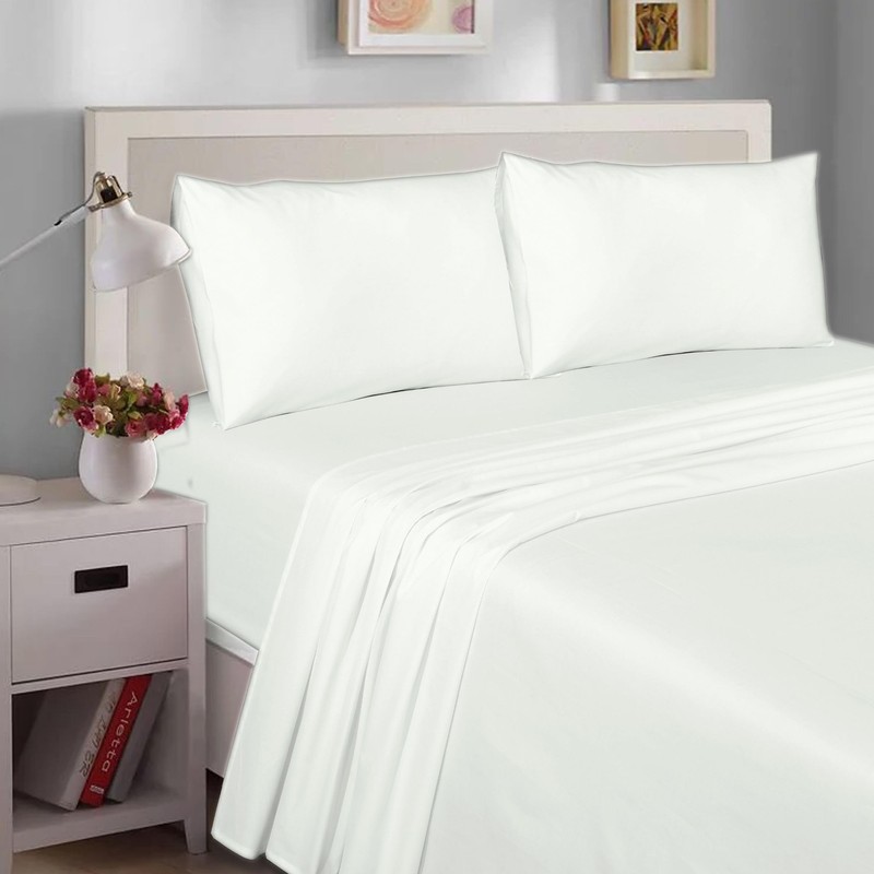 DRAPES & DECOR Pillow Cases 4 Pack- 100% Cotton Housewife