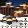 APONUO Solar Post Cap Lights Outdoor, 3 CCT& 2 Brightness