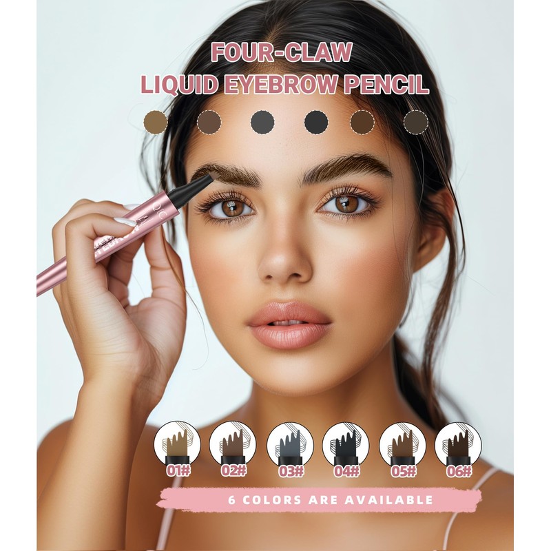 Magic Liquid Eyebrow Pencil - New 4 Tip Microblade Eyebrow