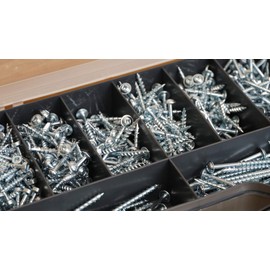 Massca Pocket-Hole Screw Kit – 500 Self-Tapping Zinc Plated Screw Set.