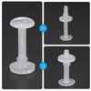 PATIKIL 40mm Chicago Screws, 20 Sets Plastic Chicago Screw Binding