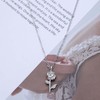 Cimenexe Bohemian Rose Choker Necklace Silver Rose Flower Pendant Necklace